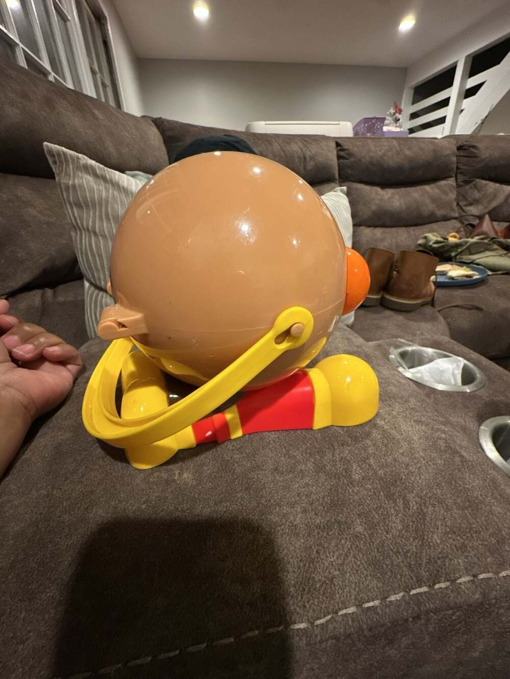 Anpanman Character Head Storage Bucket Container with Handle - Picture 6 of 7